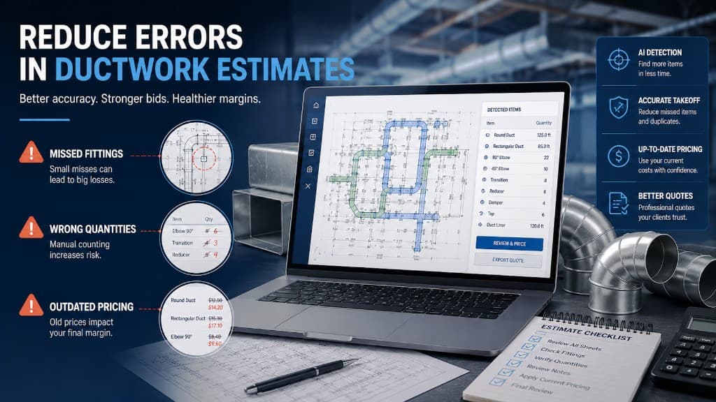 Cover Image for Reducing Errors in Ductwork Estimates: A Practical Guide for Sheet Metal Contractors