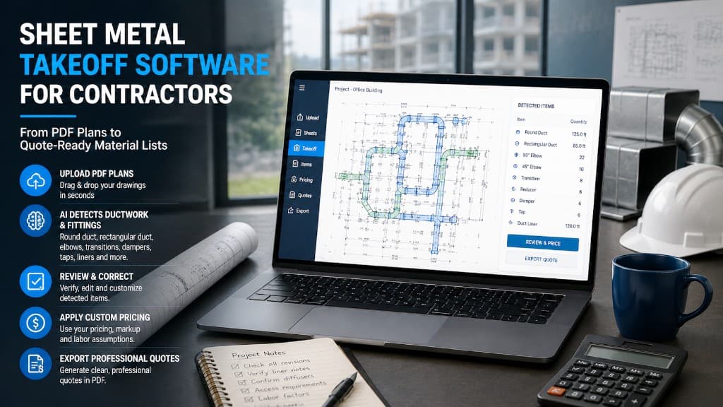 Cover Image for Sheet Metal Takeoff Software: What Contractors Should Look For